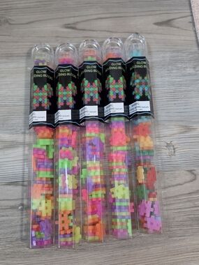 Target Bullseye Playground Kids Hashtag Building Blocks Bundle - Neon